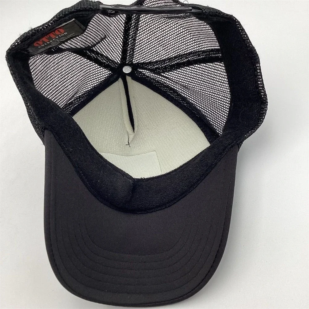Trucker Hat Black with Rainbow Patch Adjustable‎ Mesh by Unbranded